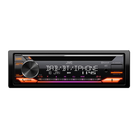 JVC KD-DB922BT Schnellstartanleitung