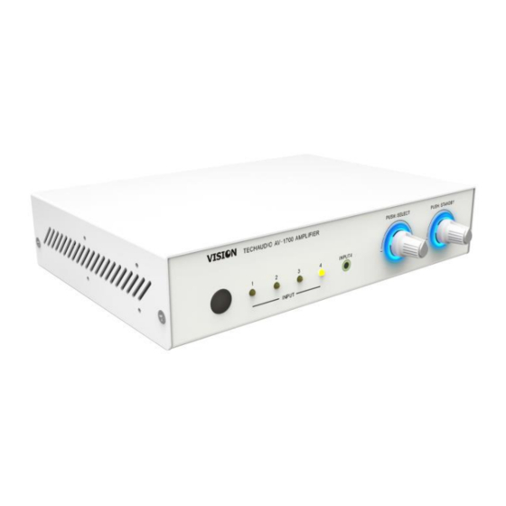 Vision AV-1700 Bedienungsanleitung