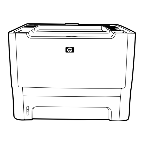 HP LaserJet P2010 Serie Leitfaden Zur Inbetriebnahme