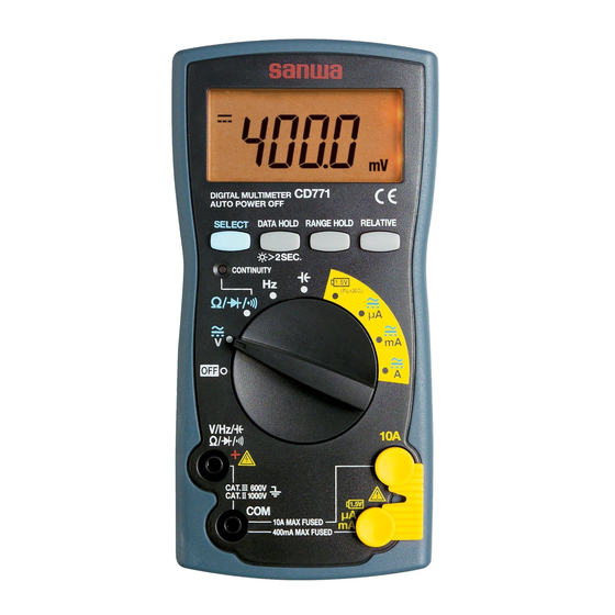 Sanwa CD771 Bedienungsanleitung