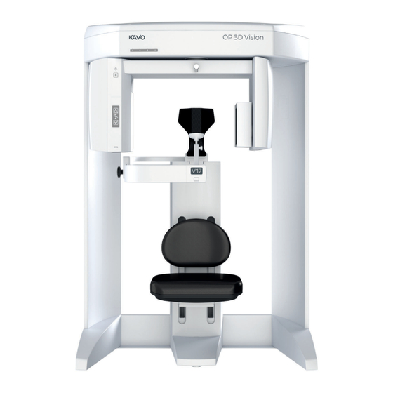KaVo ORTHOPANTOMOGRAPH OP 3D Vision Technische Anleitung