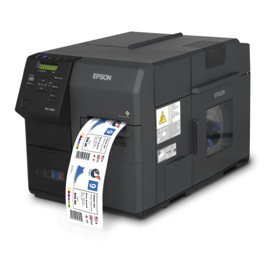Epson tm-c7500 Inbetriebnahmeanweisungen