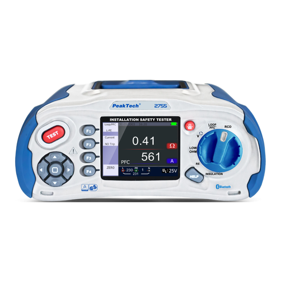 PeakTech P2755 Bedienungsanleitung