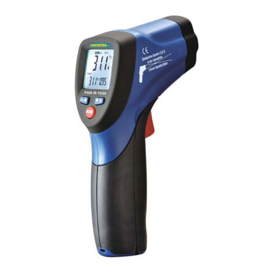 PANCONTROL PAN IR-T650 Bedienungsanleitung
