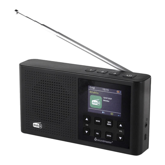 SOUNDMASTER DAB165SW Bedienungsanleitung