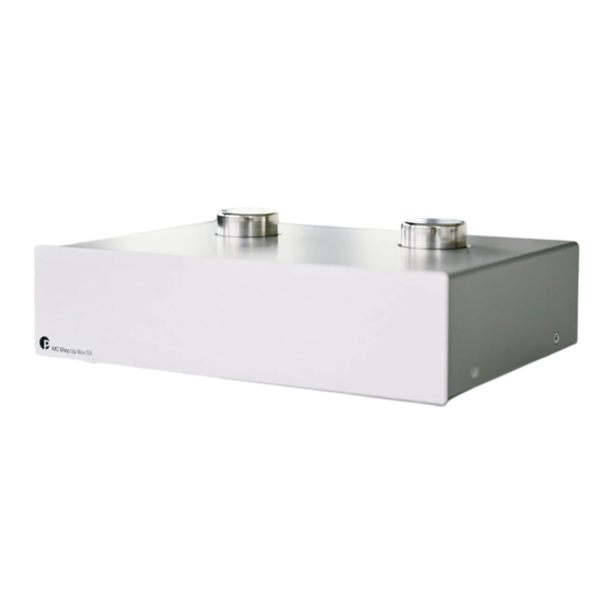 Pro-Ject Audio Systems MC Step Up Box S3 Bedienungsanleitung