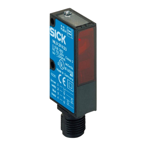 SICK SENSICK WL 9-2P430 Betriebsanleitung