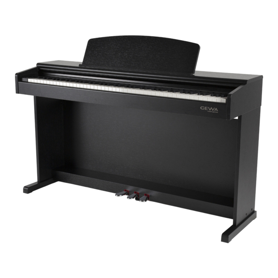 Gewa DP340G Schnellstartanleitung