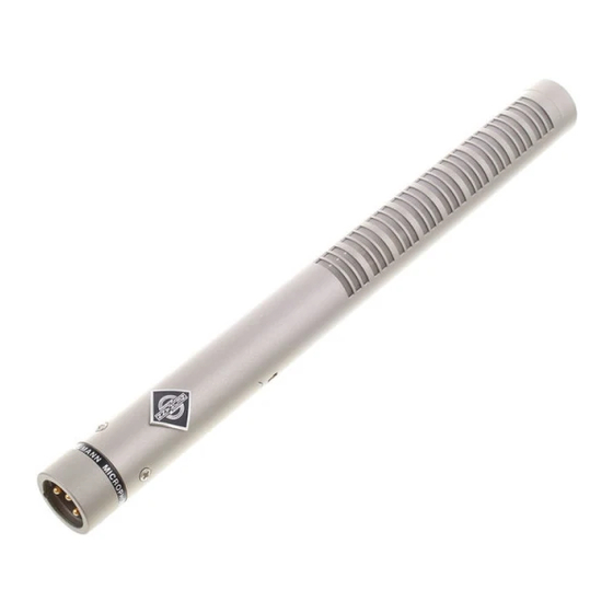 Neumann.Berlin KMR 81 i Bedienungsanleitung