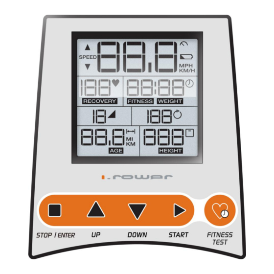 Reebok i-rower Bedienungsanleitung