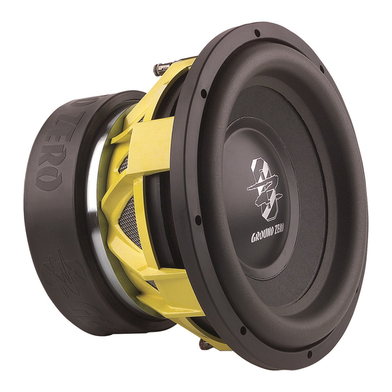 Ground Zero GZPW 15SPL Anleitung