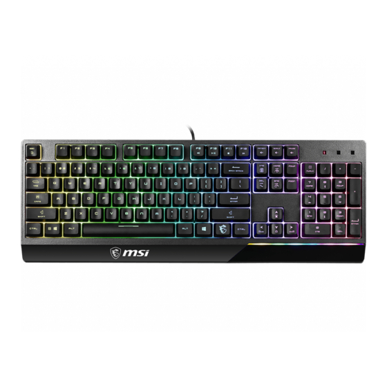 MSI VIGOR GK30 Bedienungsanleitung