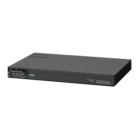 Siemens SIMATIC NET RUGGEDCOM RSG2200 Montagehandbuch