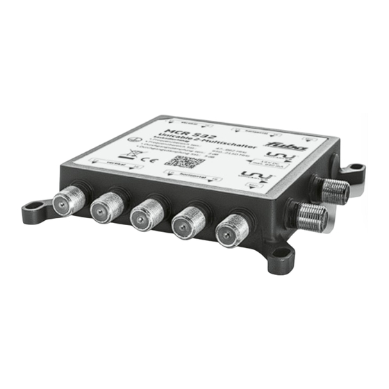 Fuba MCR 532 Installationsanleitung