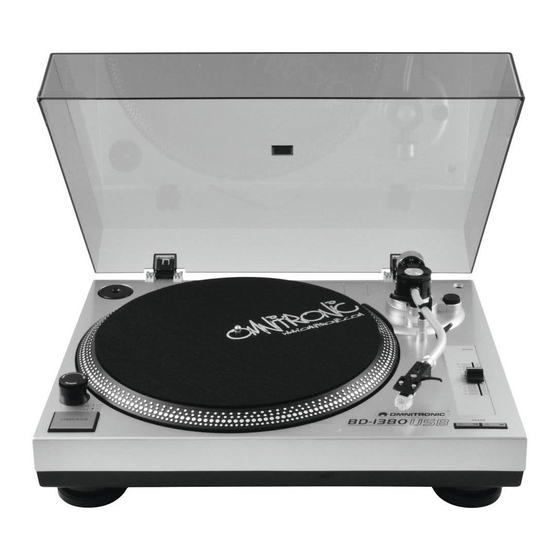 Omnitronic BD-1380 Bedienungsanleitung
