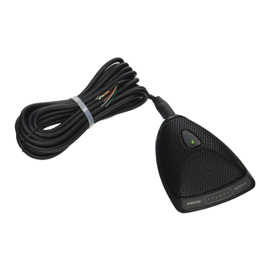 Shure Microflex MX300 Serie Gebrauchsanleitung