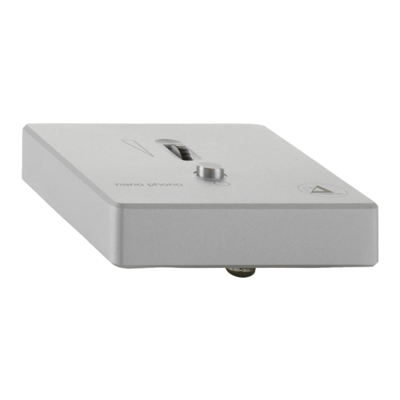 Clearaudio NANO PHONO "H" V2 (Headphone) Bedienungsanleitung