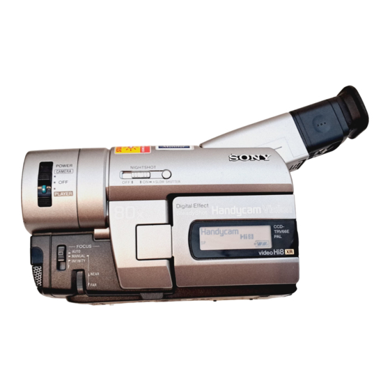 Sony CCD-TRV66E Bedienungsanleitung
