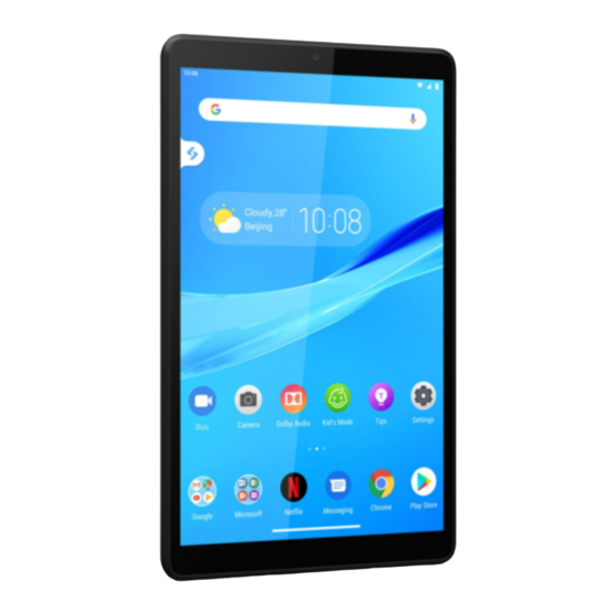 Lenovo Tab M8 Hd Bedienungsanleitung Deutsch LENOVO TAB M8 BEDIENUNGSANLEITUNG Pdf-Herunterladen | ManualsLib