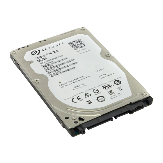 Seagate ST500LM000-FR Bedienungsanleitung