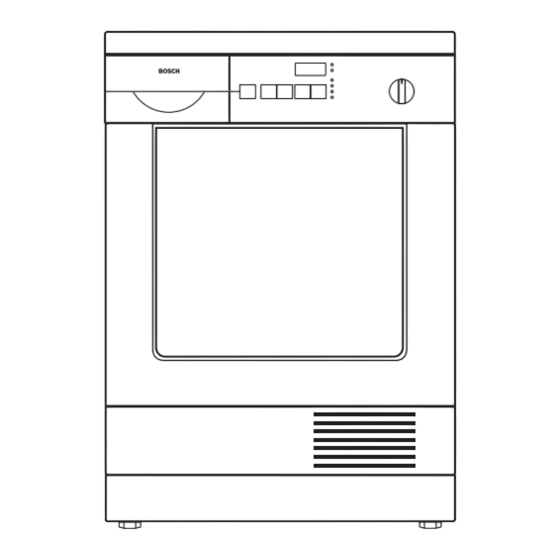 Bosch WTL 6201 Gebrauchs- Und Aufstellanleitung