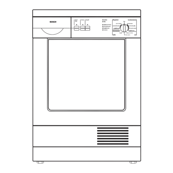 Bosch WTL 6201 Gebrauchs- Und Aufstellanleitung