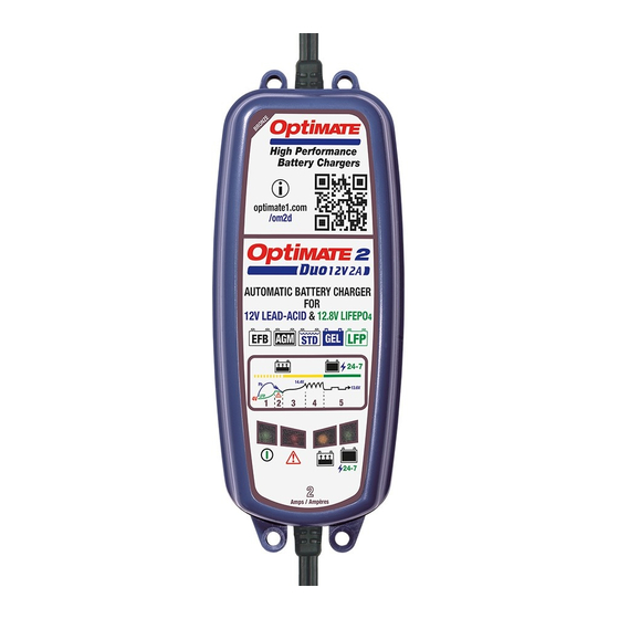 TecMate International Optimate 2 Duo Anwendungsvorschriften