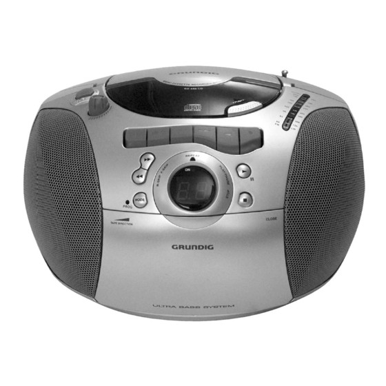 Grundig RR 440 CD Serviceanleitung