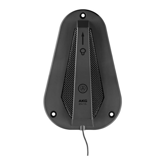 AKG C 547 BL Bedienungshinweise