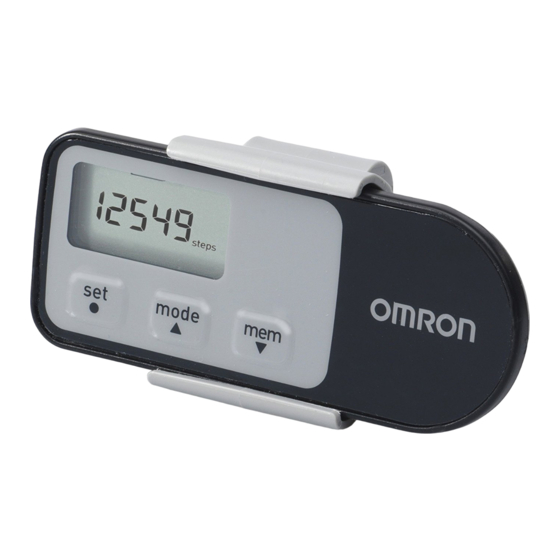 Omron Walking style One 2.1 Bedienungsanleitung
