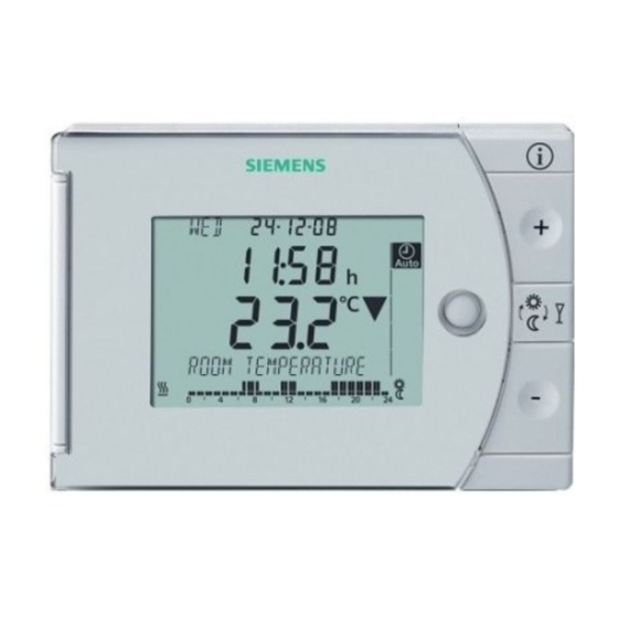 Siemens REV17 serie Installationsanleitung