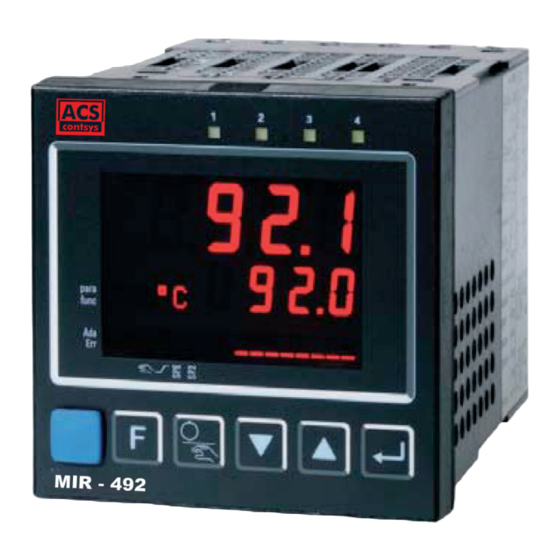 ACS contsys MIR-491 Betriebsanleitung