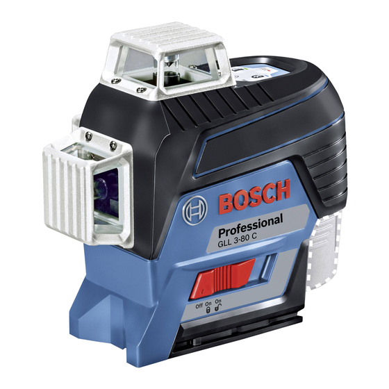 Bosch GLL 3-80 C Professional Originalbetriebsanleitung