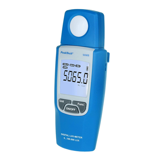 PeakTech 5065 Bedienungsanleitung
