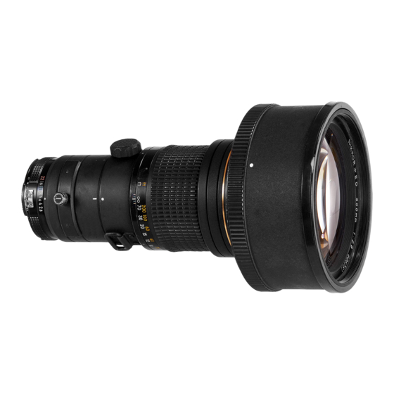 Nikon Nikkor ED 300mm f/2.8 IF Gebrauchsanweisung