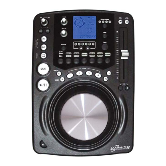 Omnitronic DJS-1150 Scratch-Workstation Bedienungsanleitung