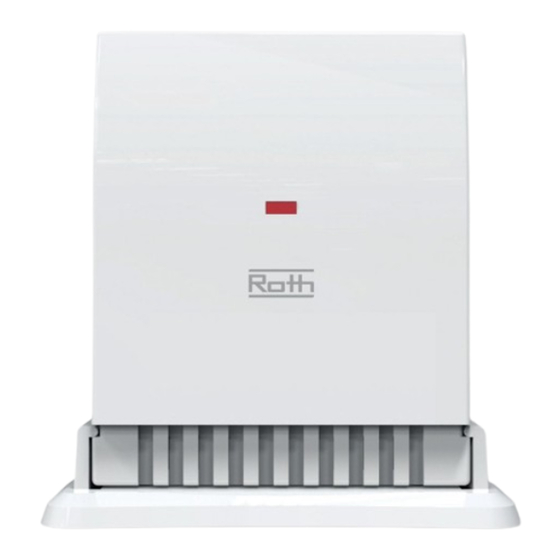 Roth Touchline SL Montageanleitung