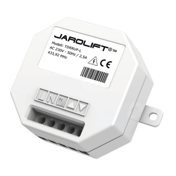 JAROLIFT TDRRUP-L Bedienungsanleitung