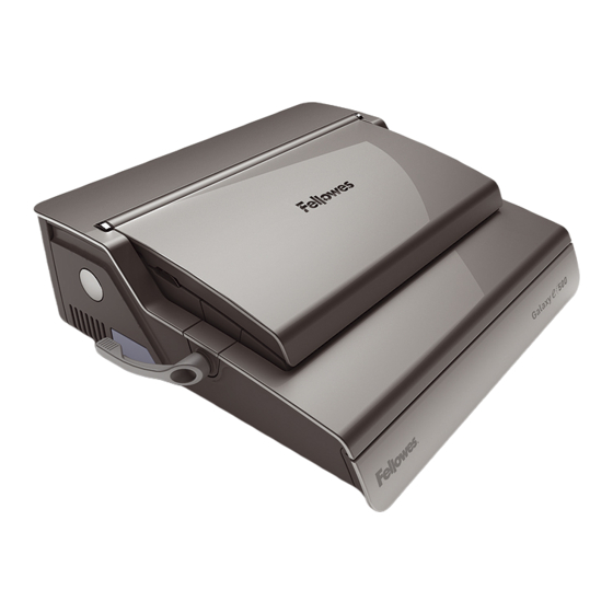 Fellowes Galaxy E 500 Anleitung
