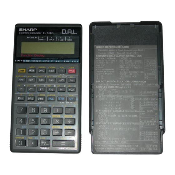 Sharp EL-556G Bedienungsanleitung