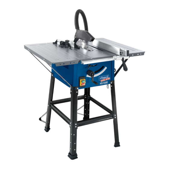 Scheppach HS100E Original Bedienungsanleitung