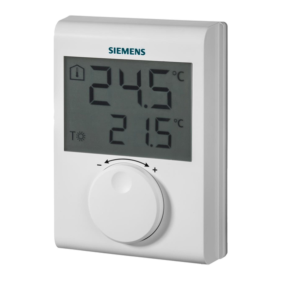 Siemens RDJ100RF/SET Bedienungsanleitung