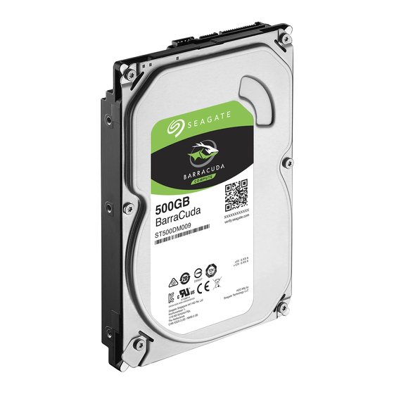 Seagate ST500DM009 Bedienungsanleitung