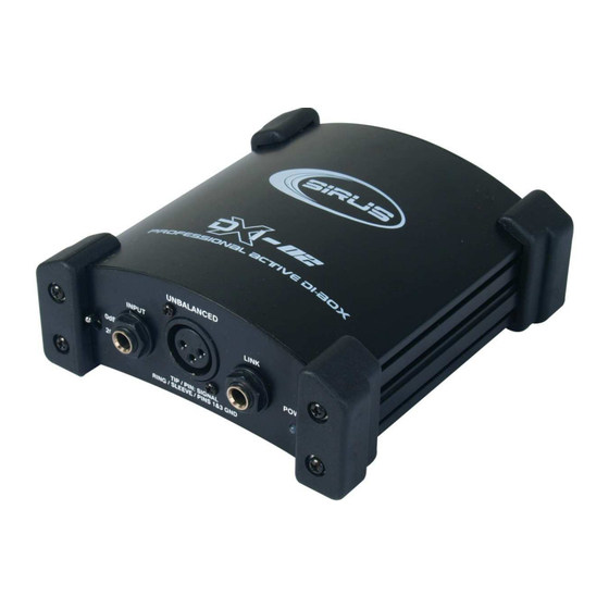 Sirus Pro DXI-2 Bedienungsanleitung