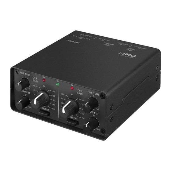IMG STAGE LINE MPA-202 Bedienungsanleitung