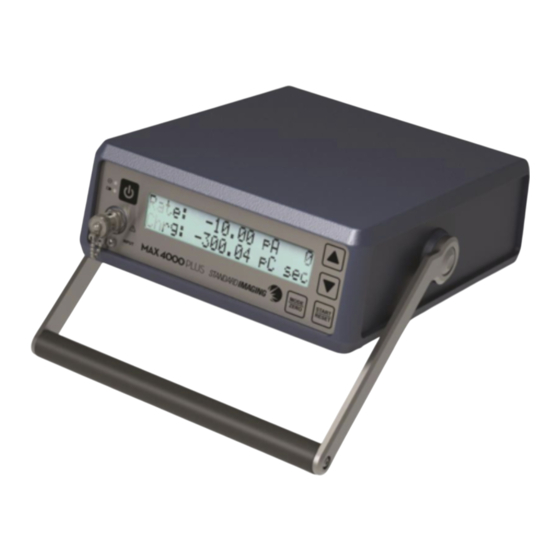 Standard Imaging MAX 4000 Plus Schnellstartanleitung