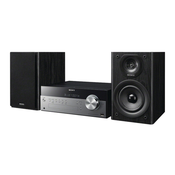 Sony CMT-SBT100 Bedienungsanleitung