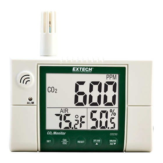 Extech Instruments CO230 Bedienungsanleitung