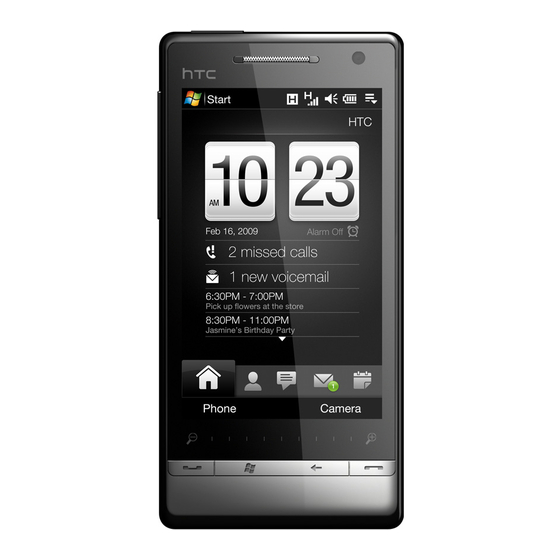 HTC Touch Diamond2 Kurzanleitung