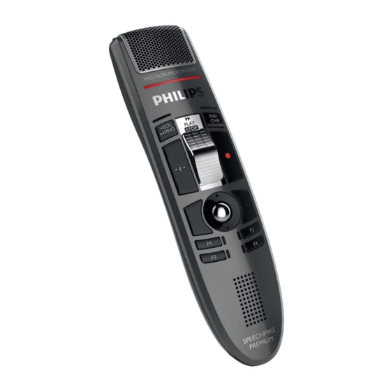 Philips SPEECHMIKE PREMIUM LFH3520 Benutzerhandbuch